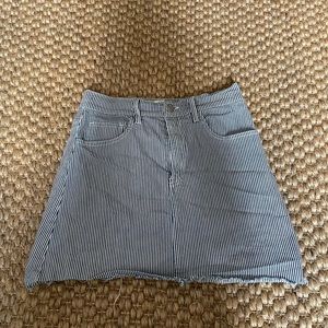 brandy melville striped mini skirt